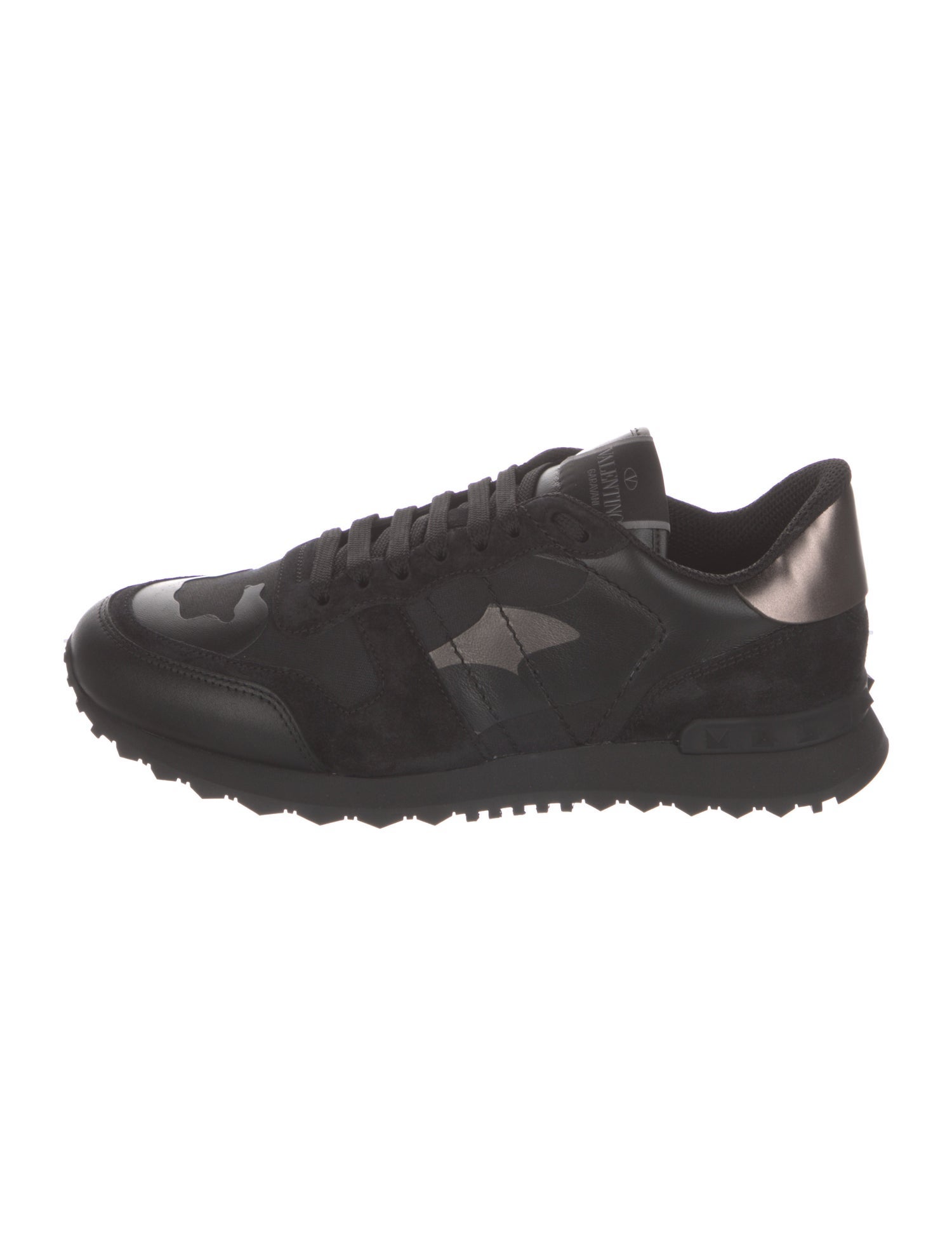 Valentino Leather Printed Sneakers w/ Tags
