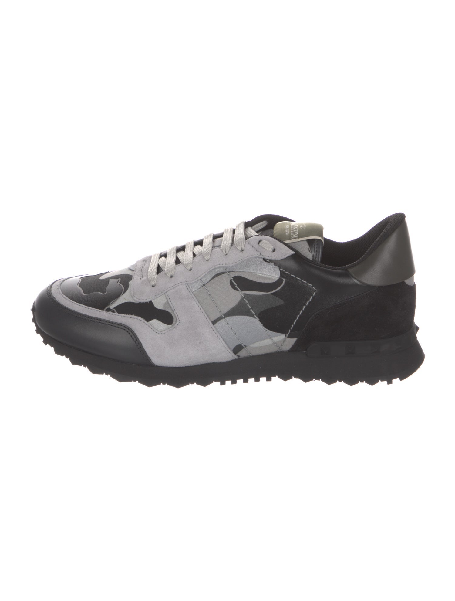 Valentino Leather Printed Sneakers w/ Tags