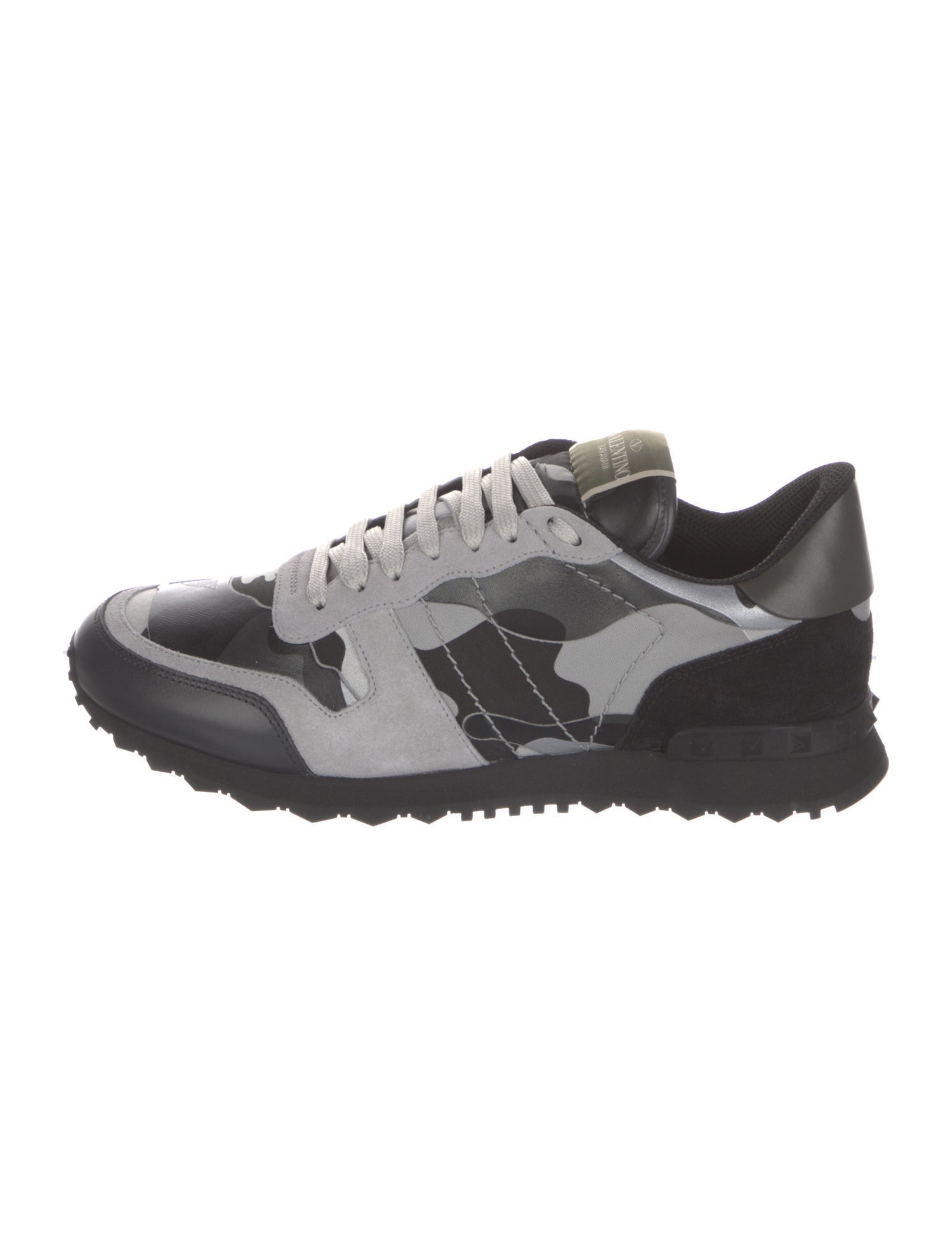Valentino Leather Printed Sneakers w/ Tags