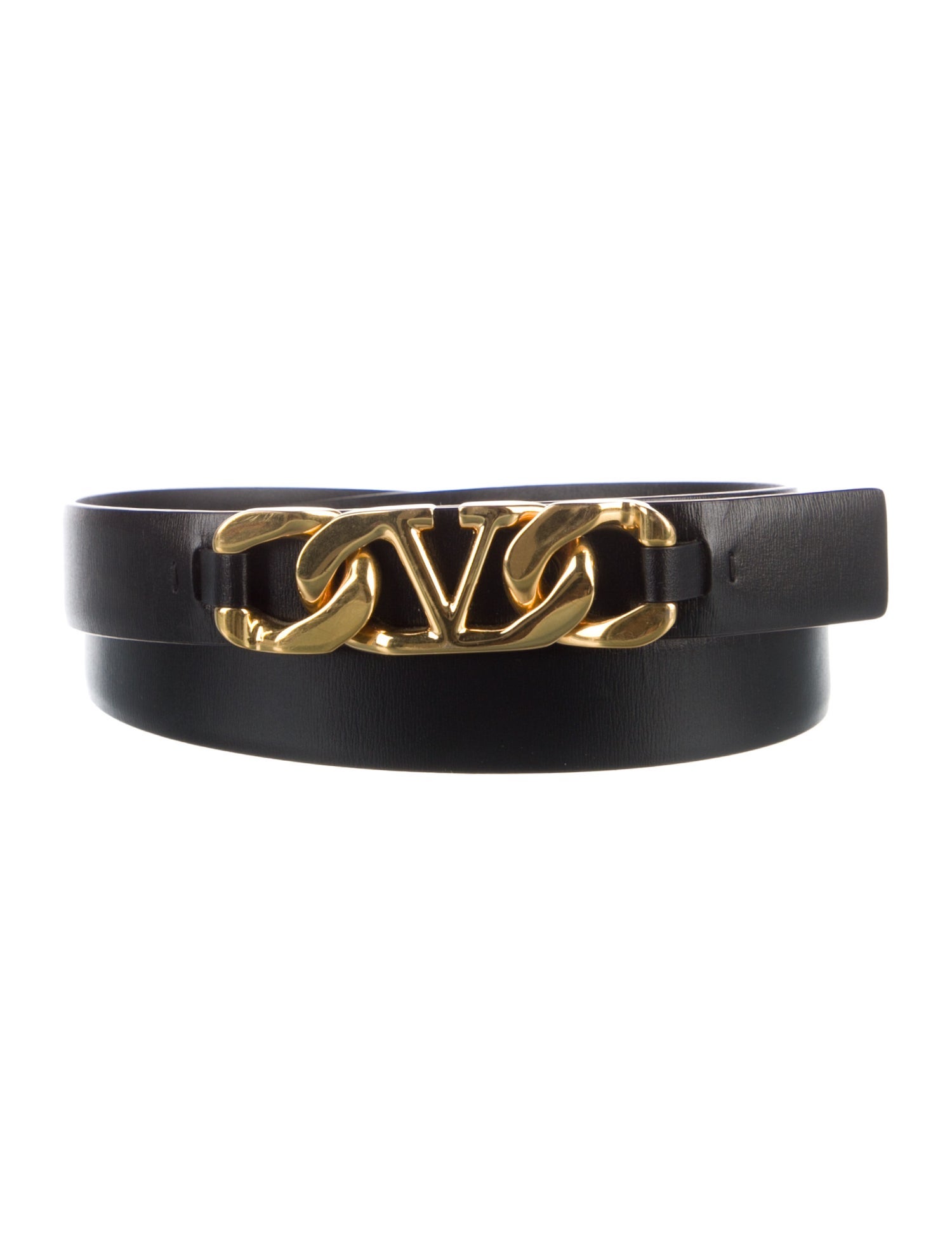 Valentino Skinny Leather Belt