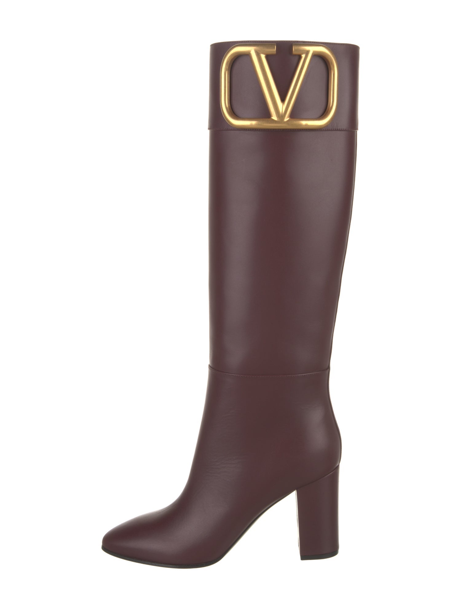 Valentino Leather Riding Boots