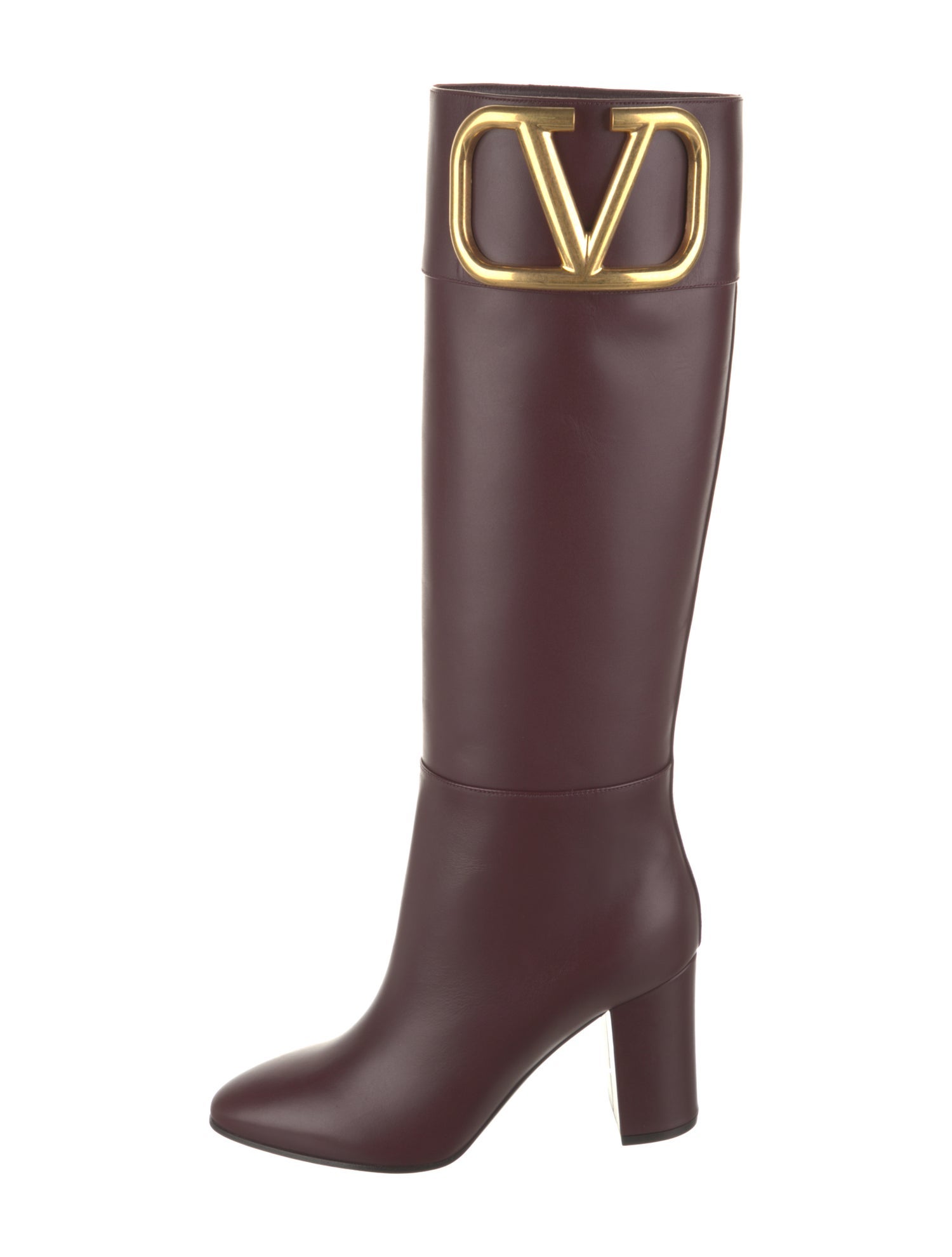 Valentino Leather Riding Boots