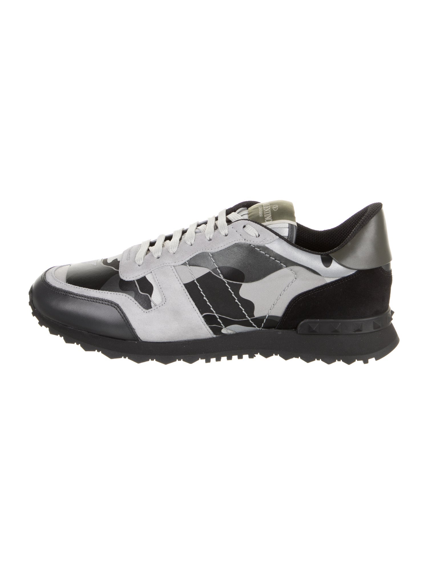 Valentino Leather Printed Sneakers w/ Tags