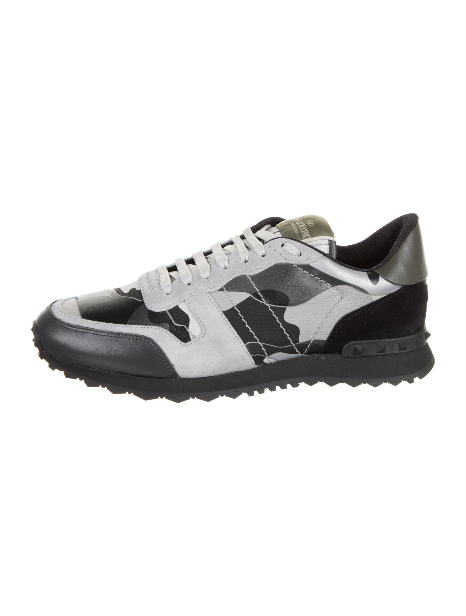 Valentino Leather Printed Sneakers w/ Tags