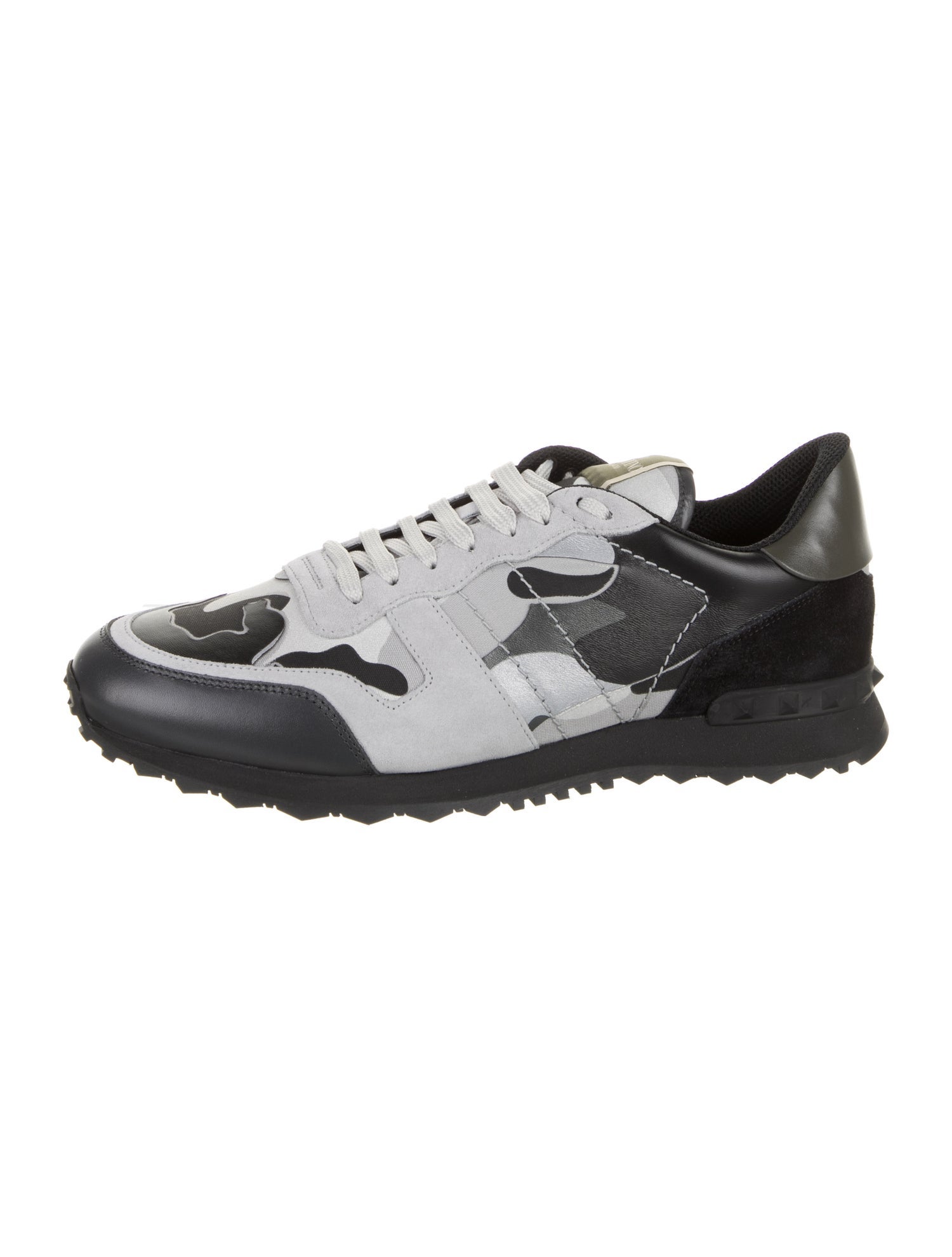 Valentino Leather Printed Sneakers w/ Tags