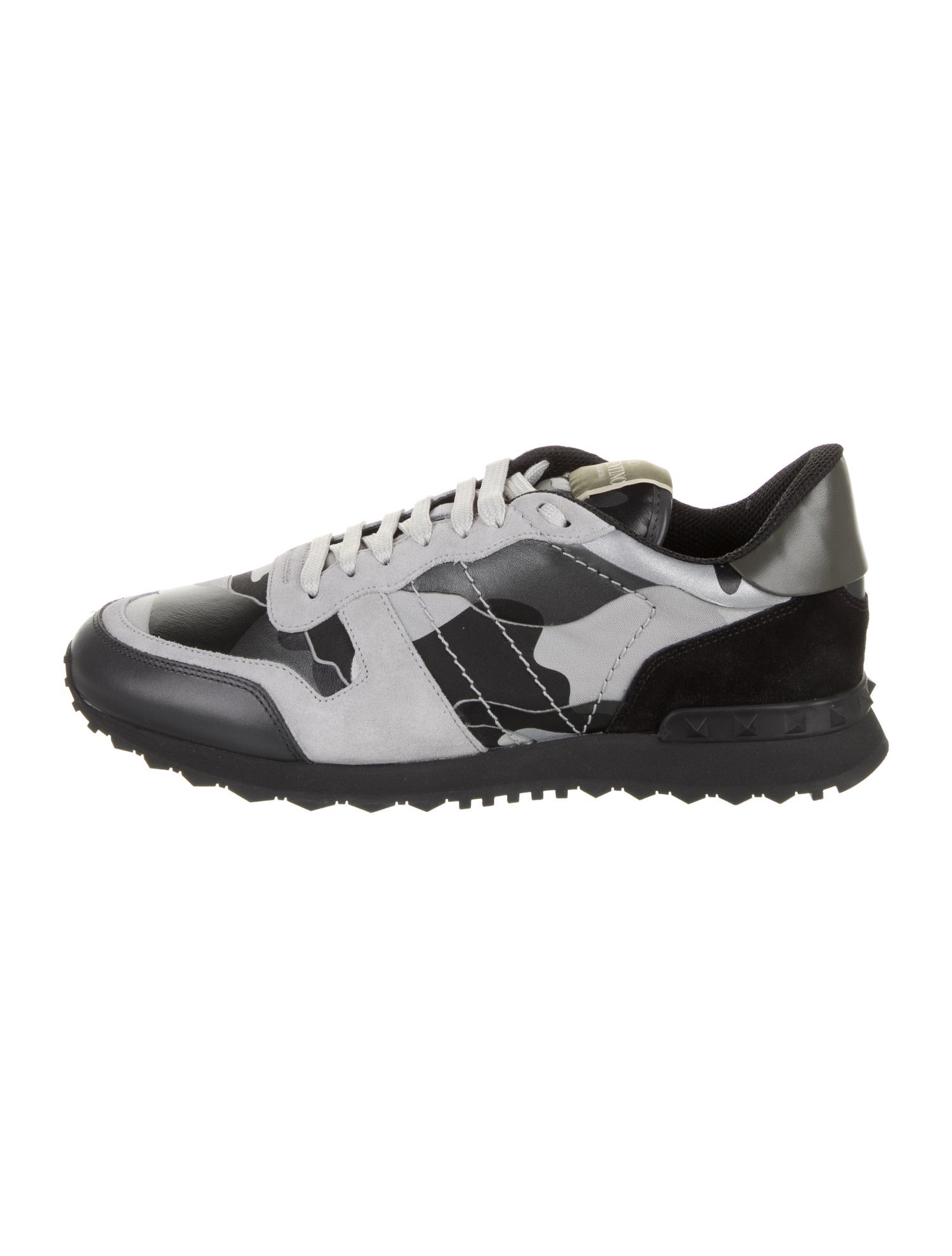 Valentino Leather Printed Sneakers w/ Tags