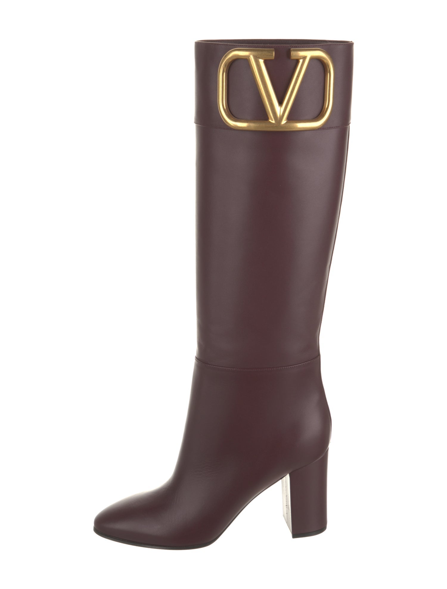 Valentino Leather Riding Boots
