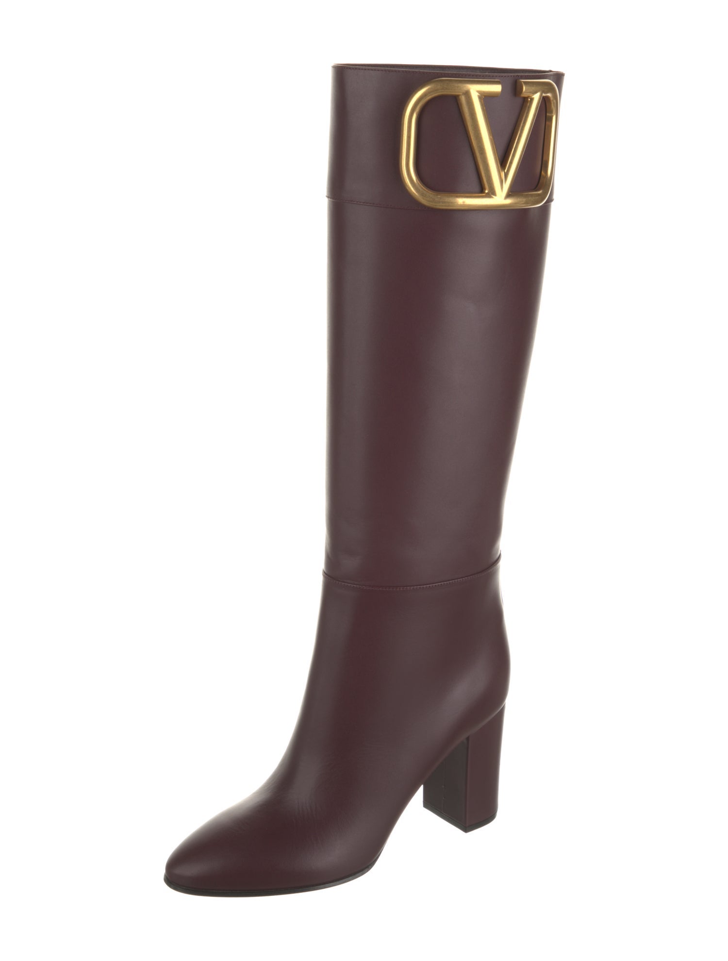 Valentino Leather Riding Boots