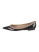 Valentino Rockstud Accents Patent Leather Ballet Flats