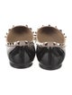 Valentino Rockstud Accents Patent Leather Ballet Flats