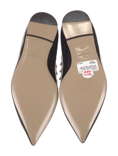 Valentino Rockstud Accents Patent Leather Ballet Flats