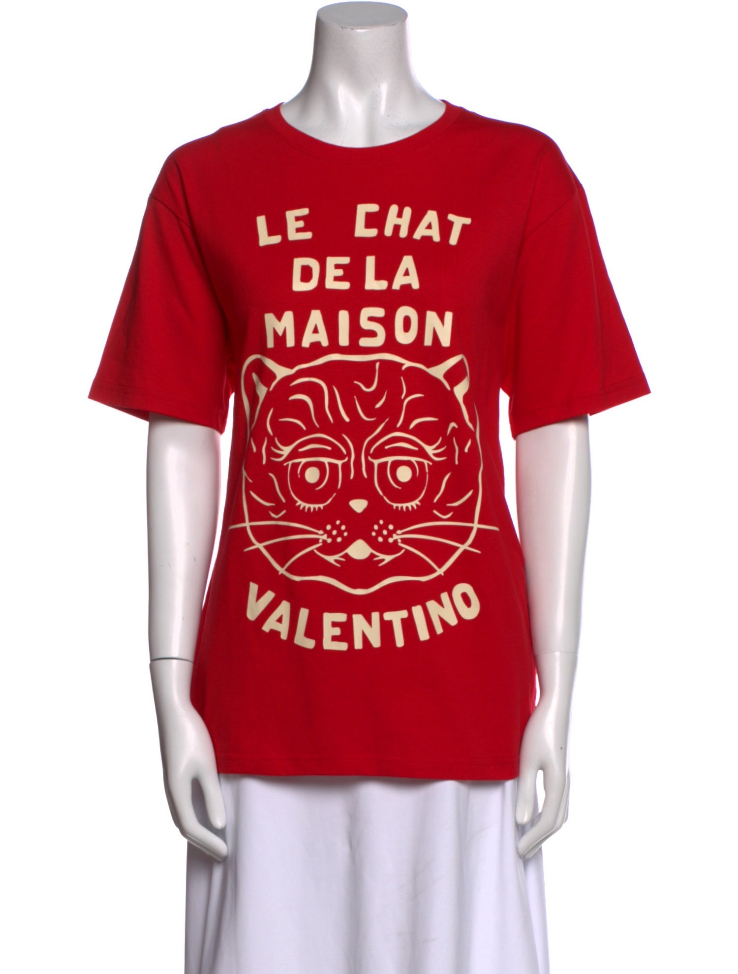 Valentino Graphic Print Crew Neck T-Shirt w/ Tags