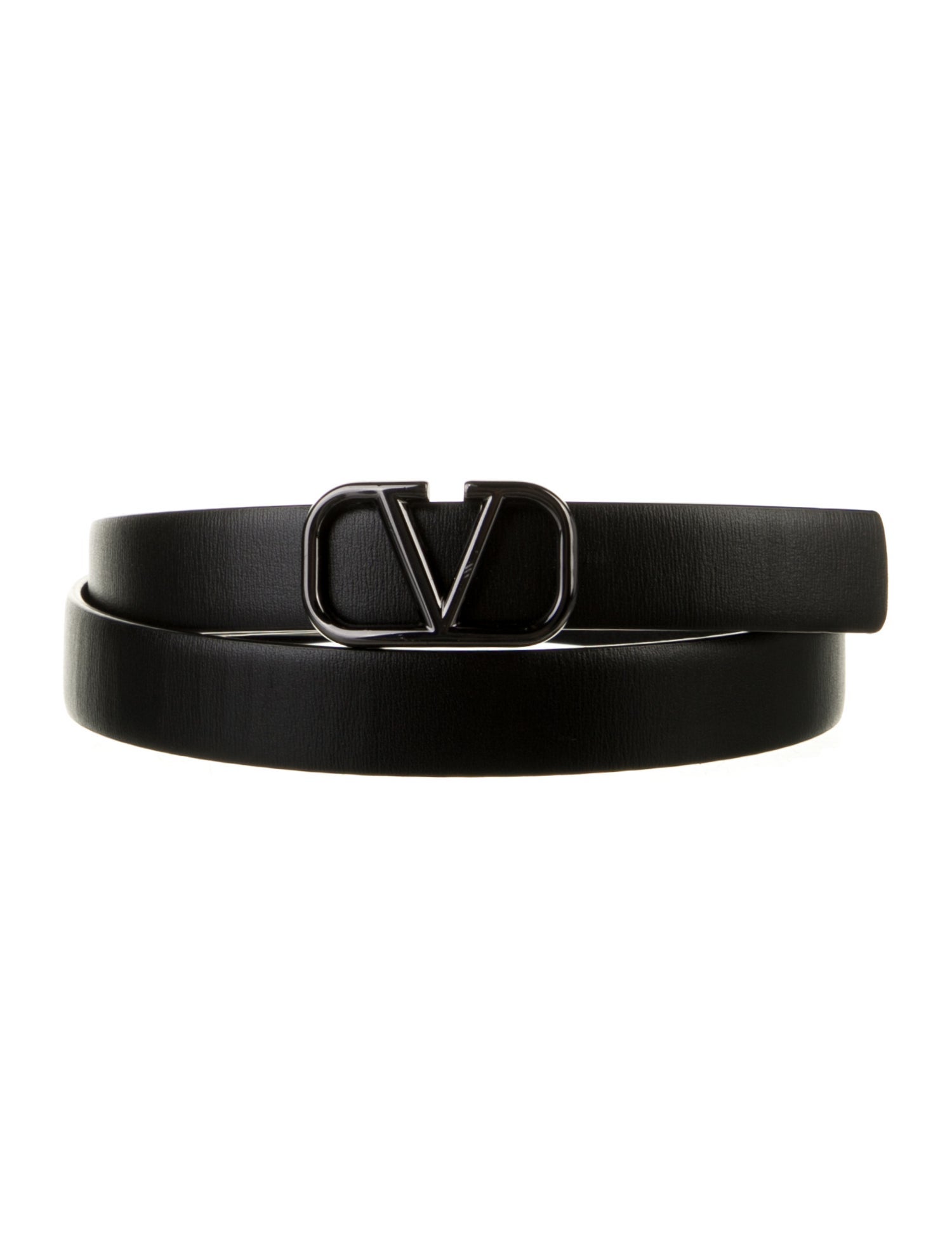 Valentino Skinny Leather Belt