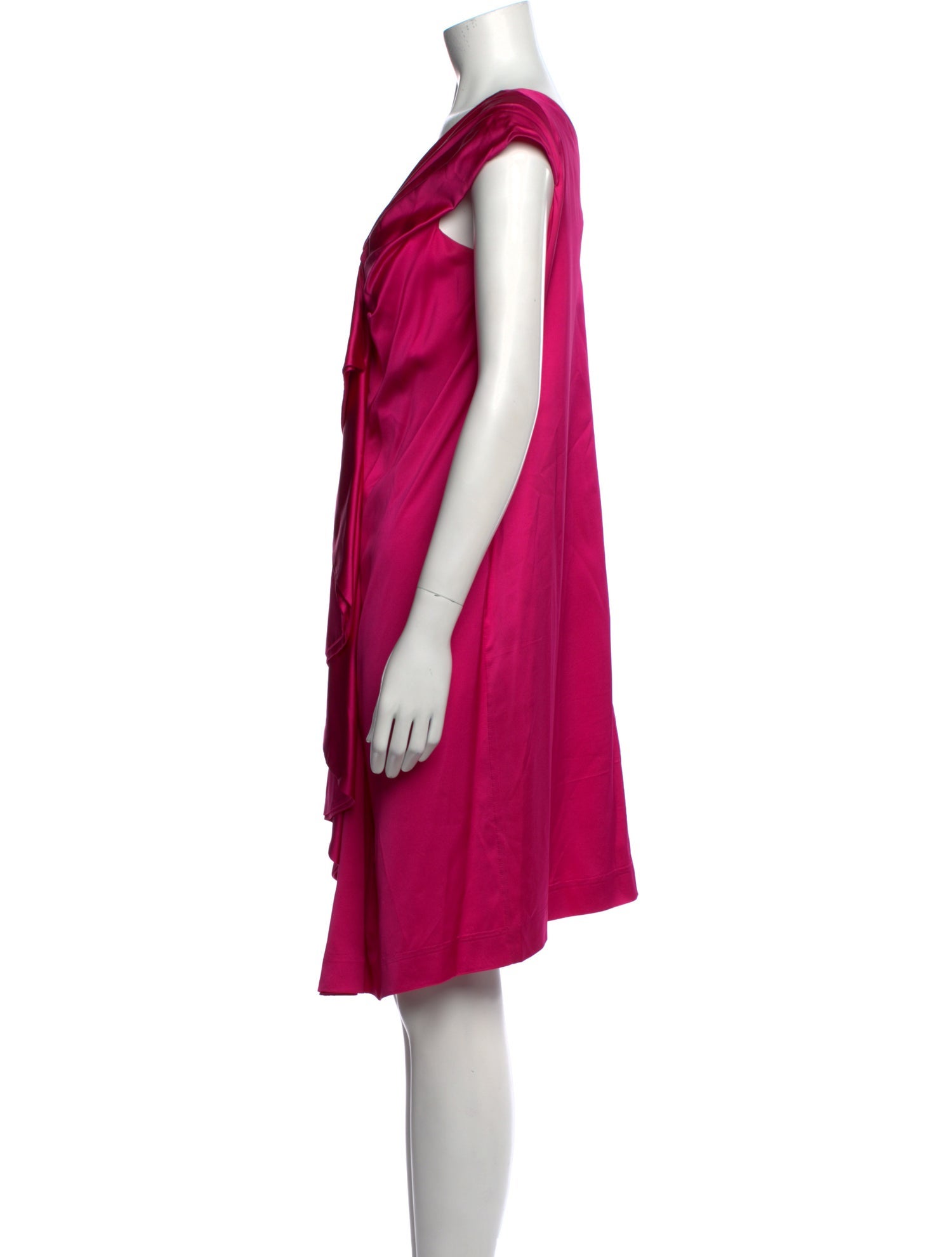 Valentino V-Neck Knee-Length Dress