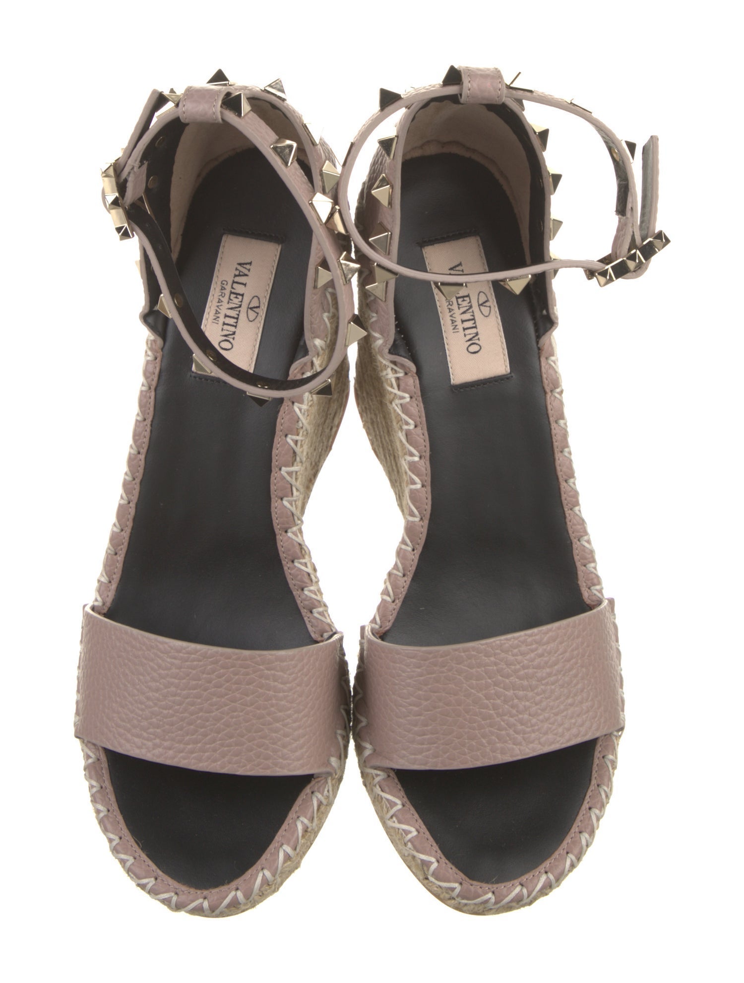 Valentino Leather Espadrilles