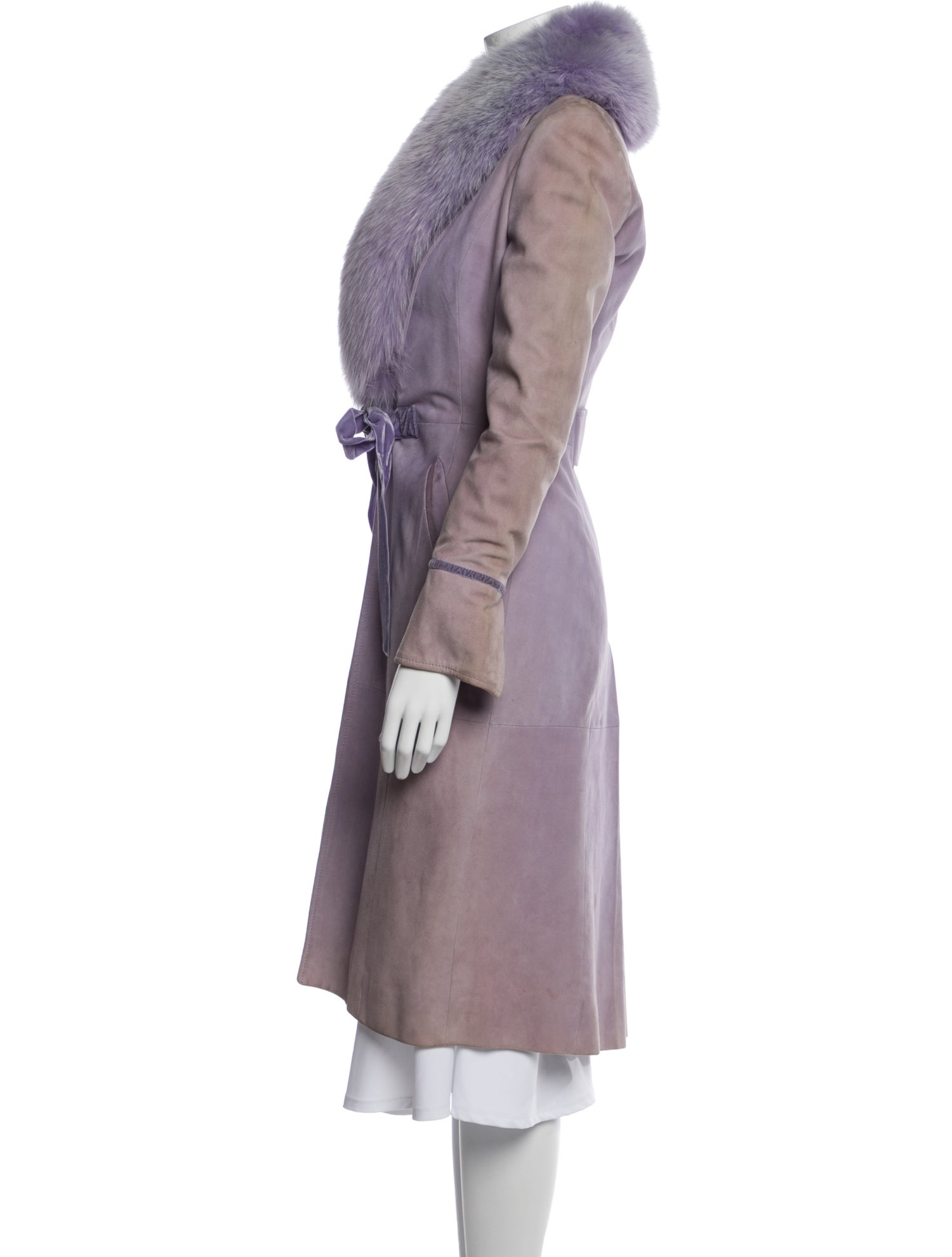 Valentino Leather Trench Coat