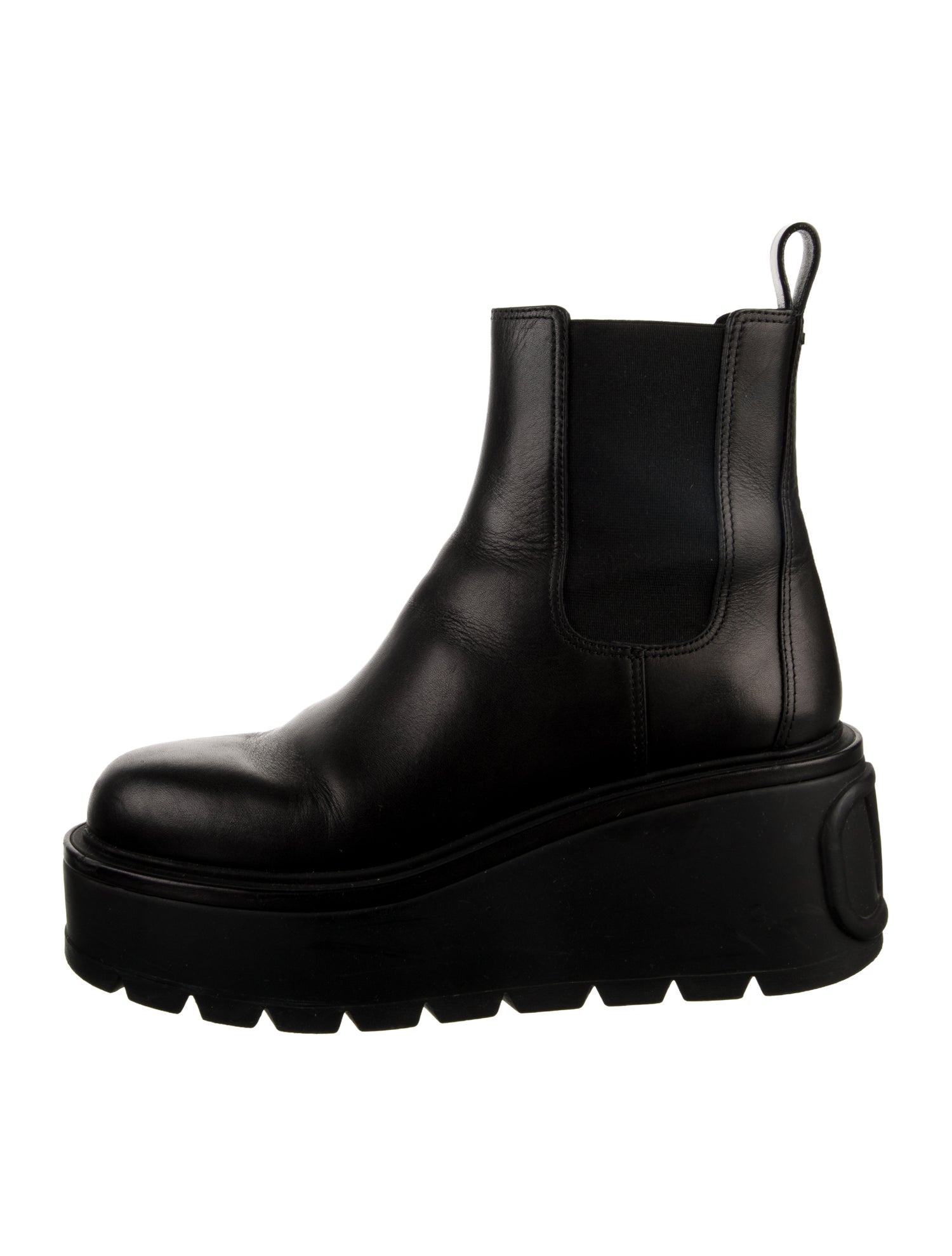 Valentino Leather Chelsea Boots