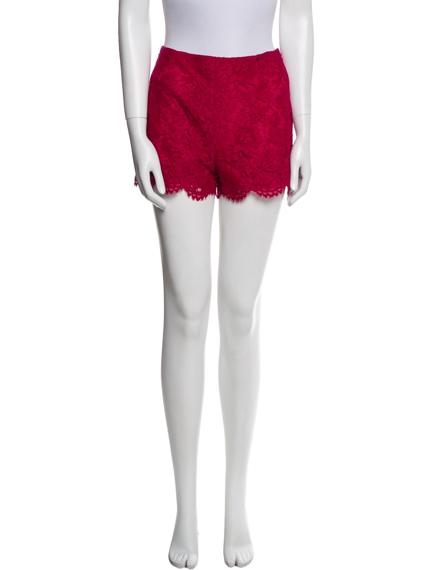 Valentino Lace Pattern Mini Shorts