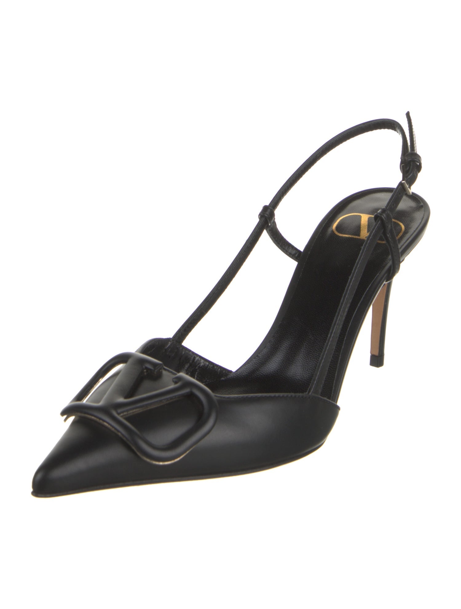 Valentino Leather Slingback Pumps