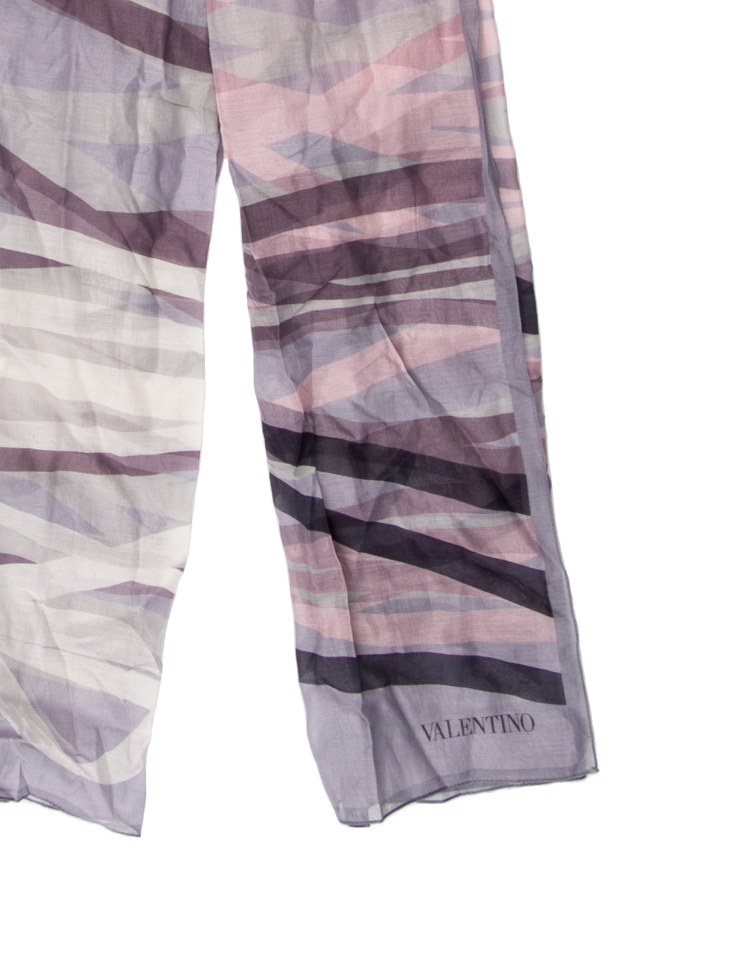 Valentino Silk Striped Scarf