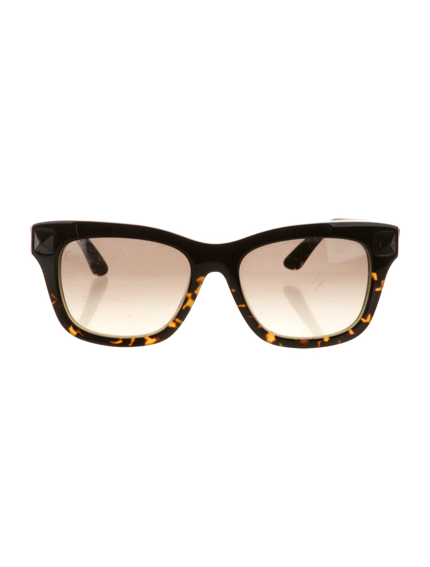 Valentino Rockstud Accents Wayfarer Sunglasses