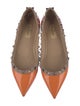 Valentino Rockstud Accents Patent Leather Flats