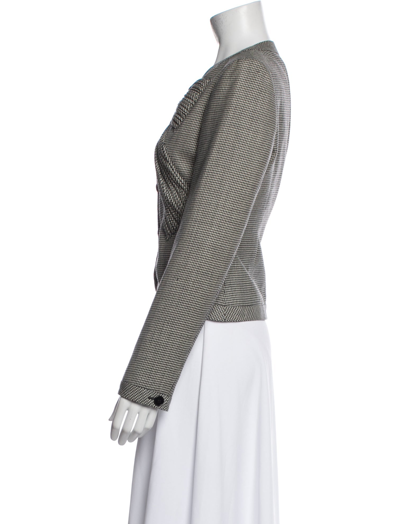 Valentino Vintage Plaid Print Jacket