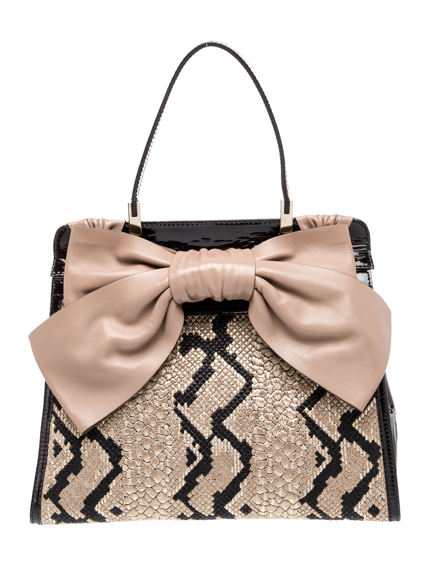 Valentino Patent Leather Top Handle Bag