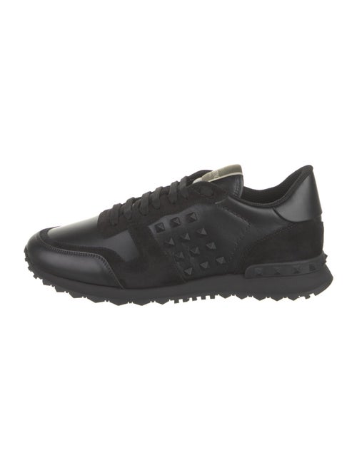 Valentino Leather Studded Accents Sneakers