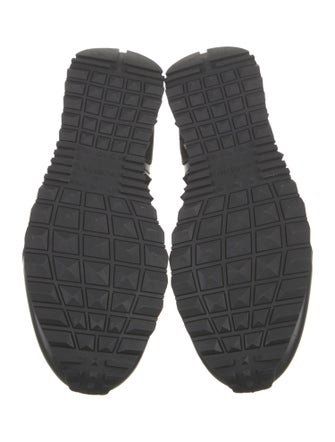 Valentino Leather Studded Accents Sneakers