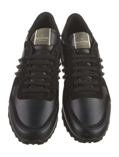 Valentino Leather Studded Accents Sneakers