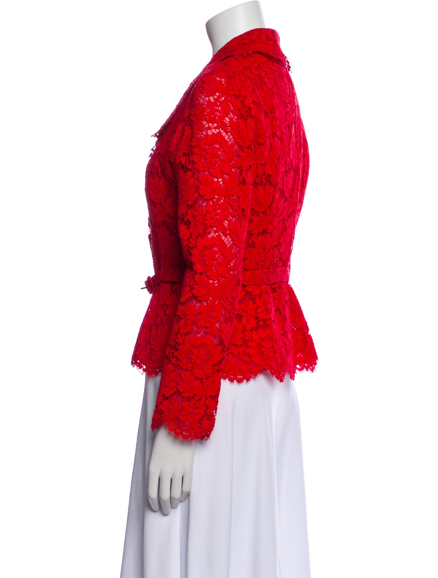 Valentino Lace Pattern Blazer