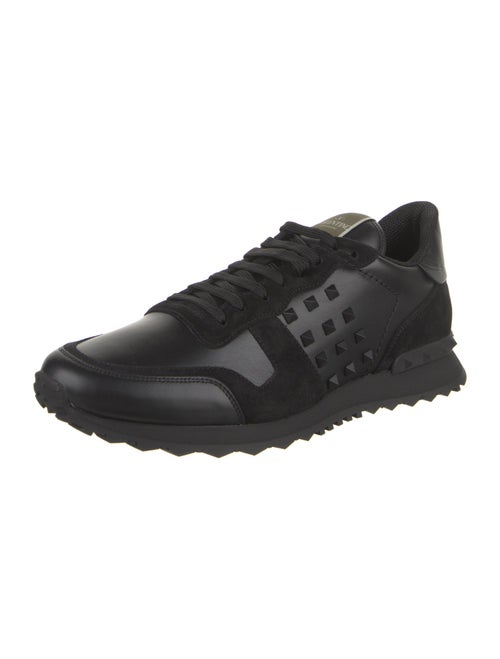 Valentino Leather Studded Accents Sneakers