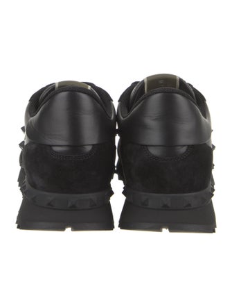 Valentino Leather Studded Accents Sneakers