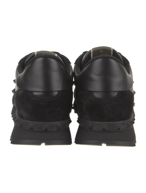 Valentino Leather Studded Accents Sneakers