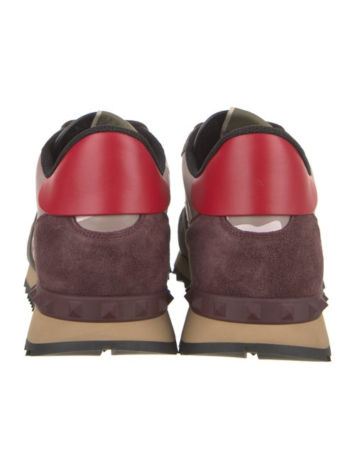 Valentino Leather Printed Sneakers