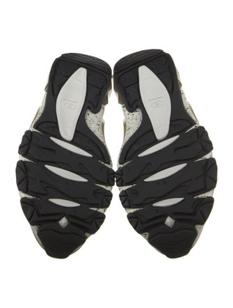 Valentino Leather Printed Sneakers