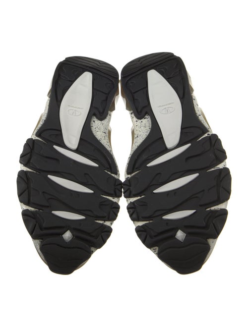 Valentino Leather Printed Sneakers