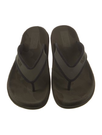 Valentino Suede Flip Flops