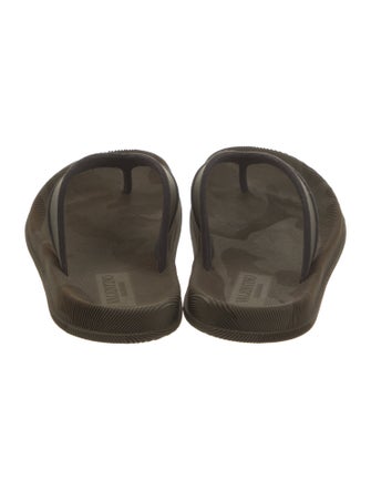 Valentino Suede Flip Flops