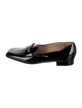 Valentino Rockstud Accents Patent Leather Loafers