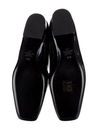 Valentino Rockstud Accents Patent Leather Loafers