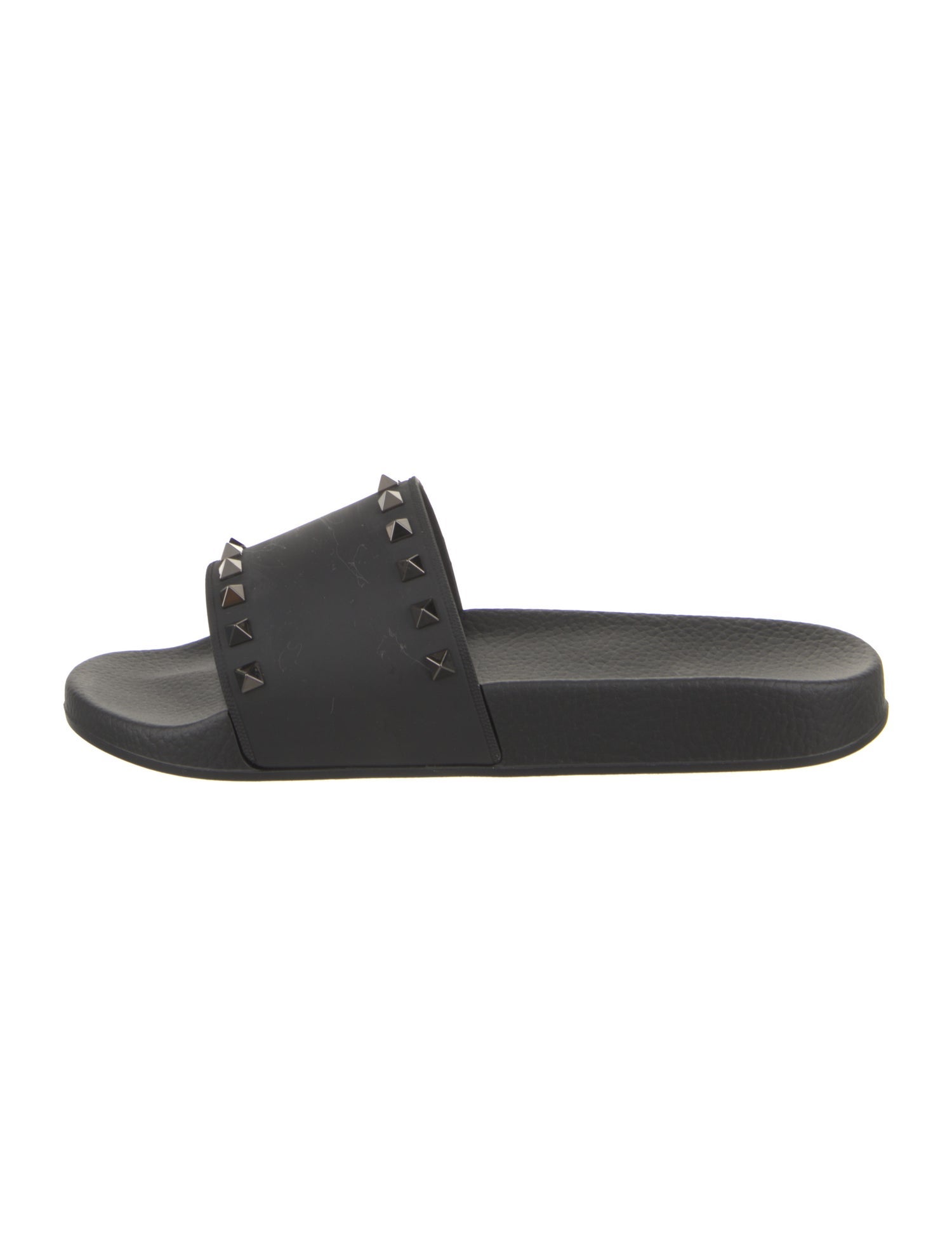 Valentino Rubber Studded Accents Slides