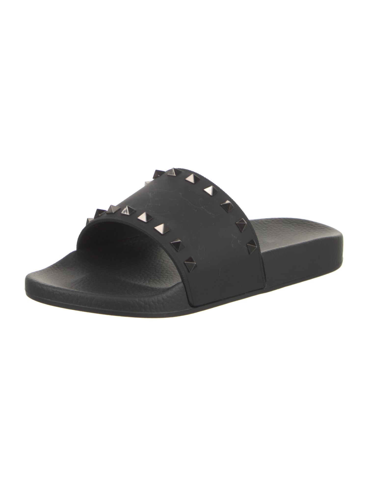 Valentino Rubber Studded Accents Slides