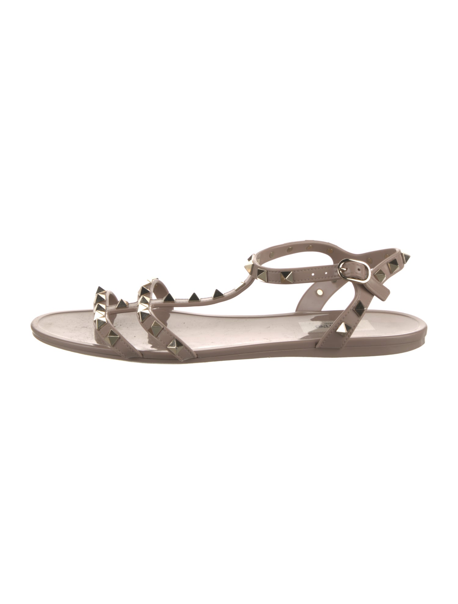 Valentino Rockstud Accents PVC Gladiator Sandals