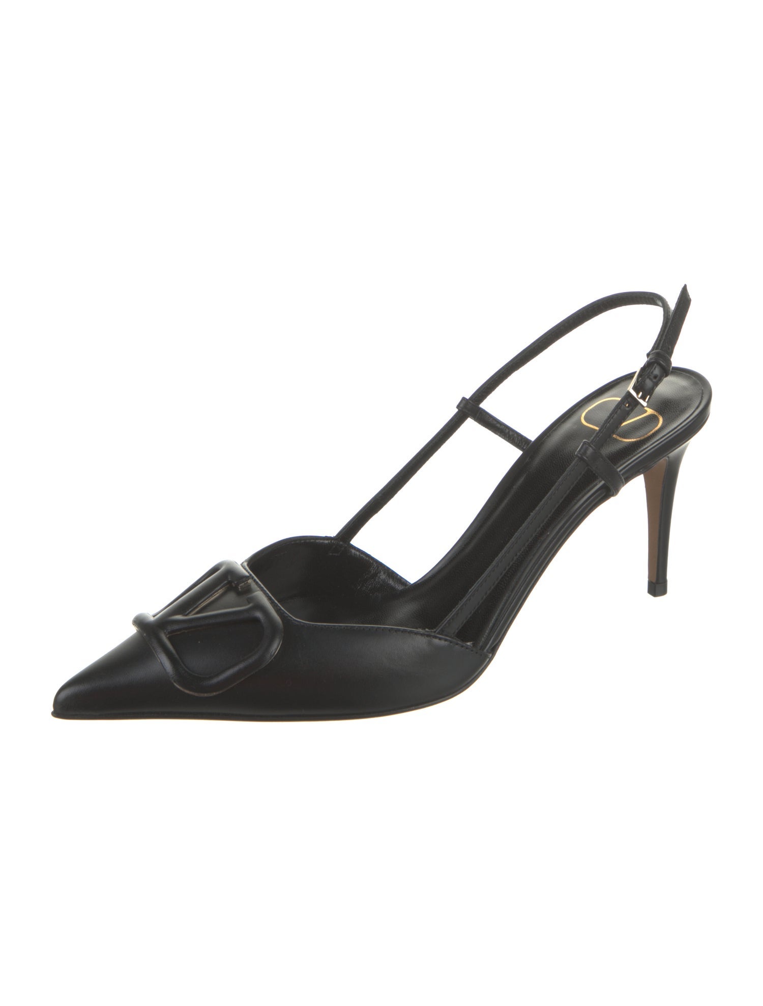 Valentino Leather Slingback Pumps