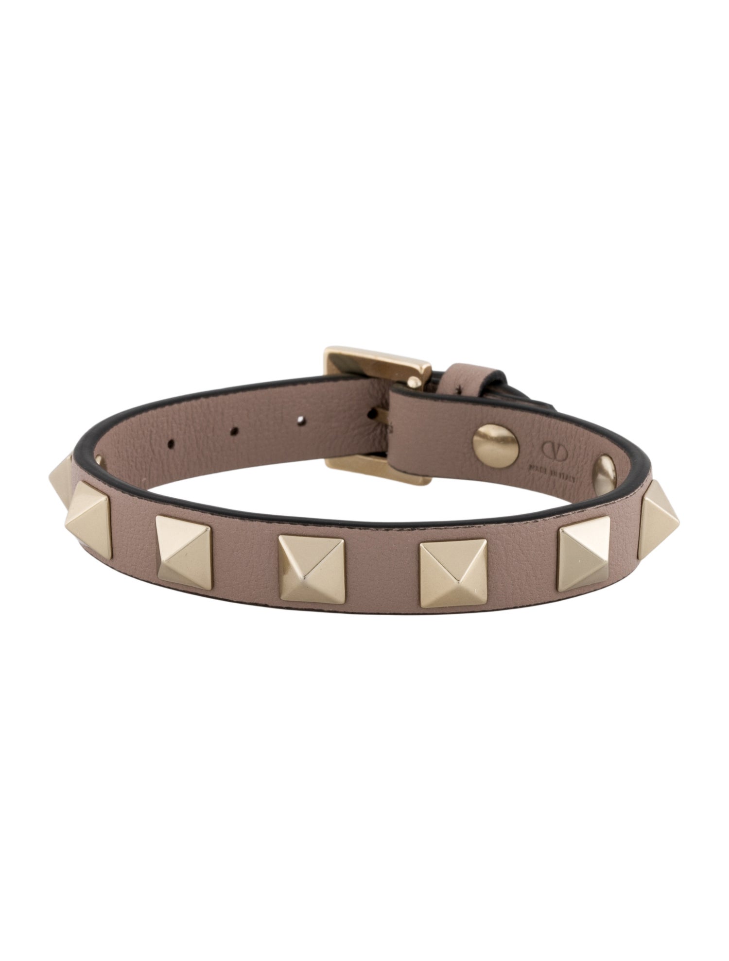 Valentino Leather Rockstud Wrap Bracelet