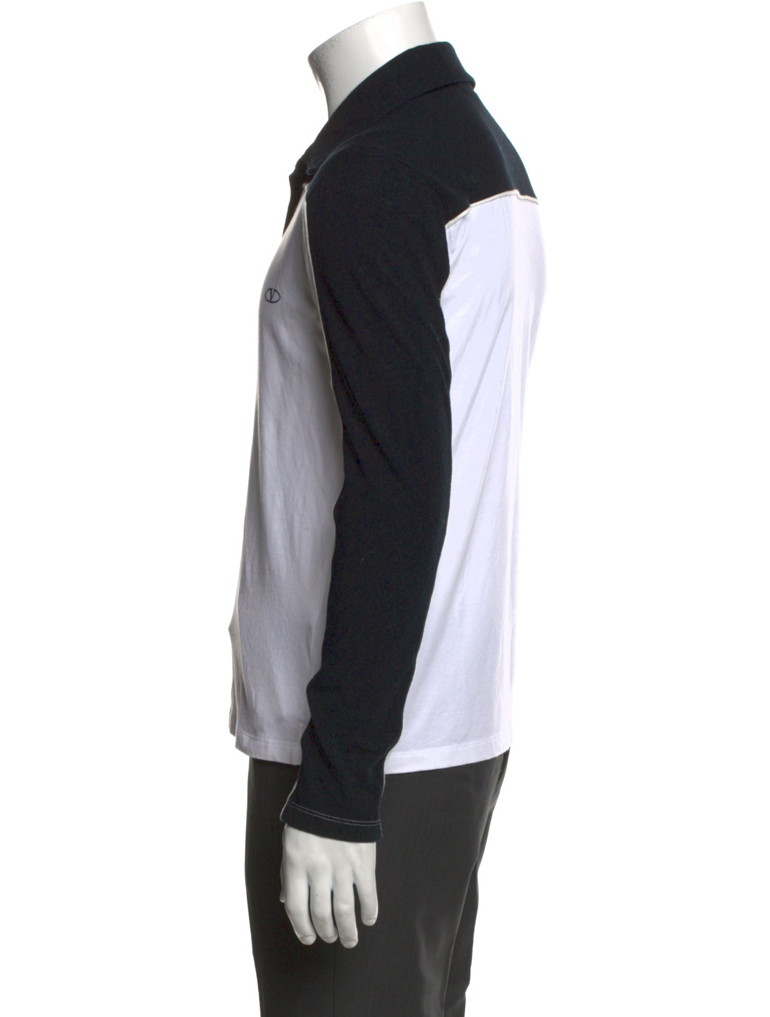 Valentino Colorblock Pattern Long Sleeve Shirt