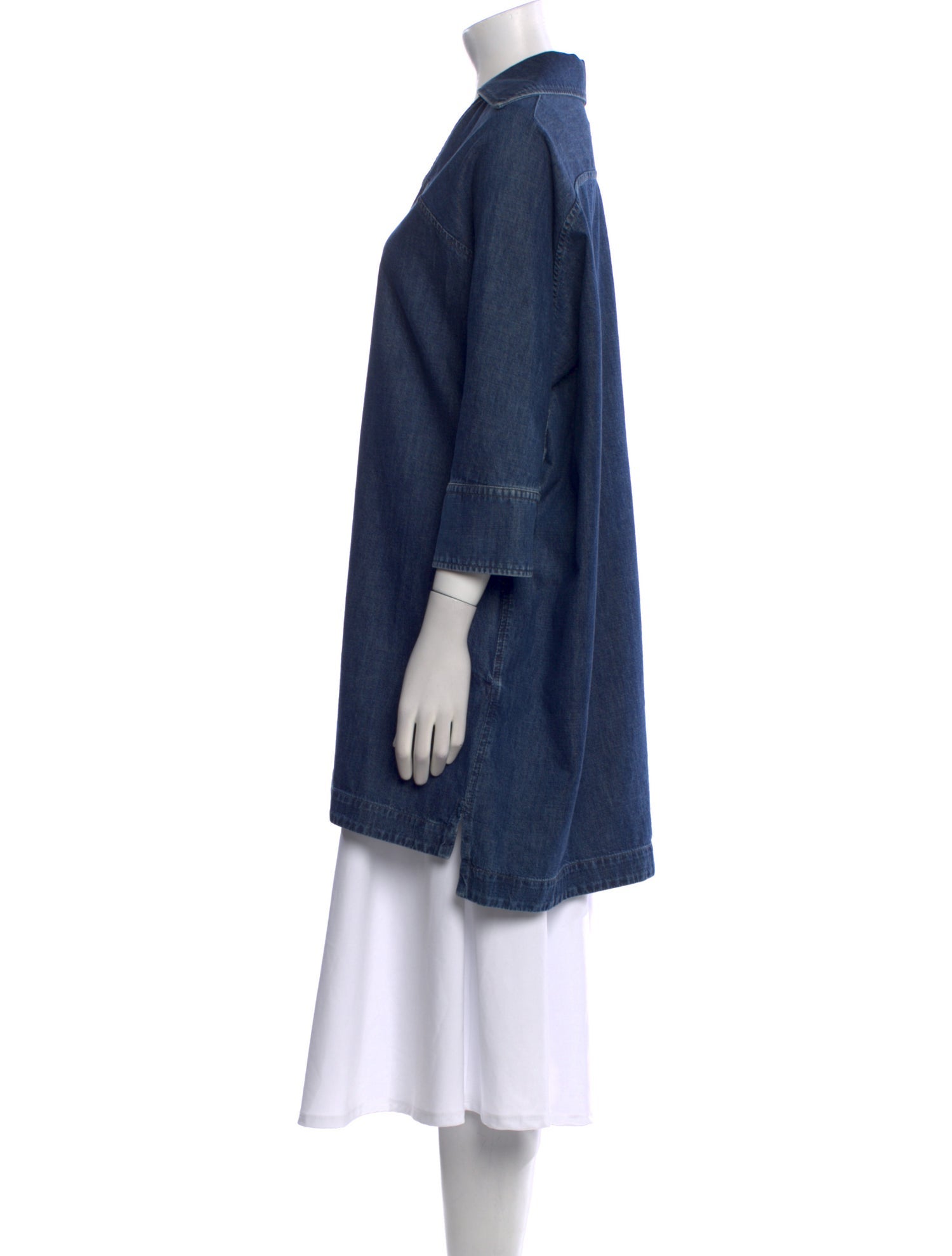 Valentino V-Neck Three-Quarter Sleeve Tunic