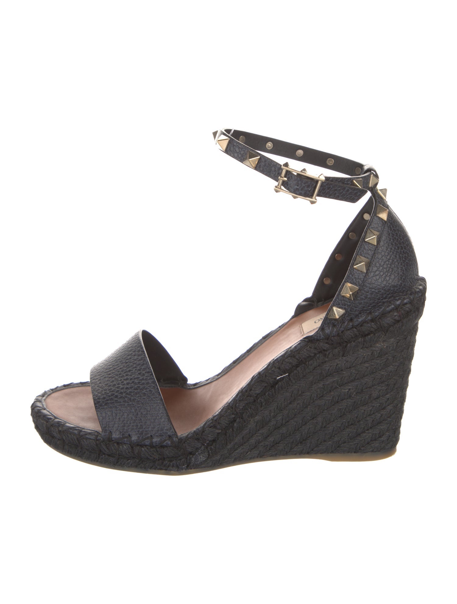 Valentino Rockstud Accents Leather D'Orsay Pumps